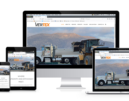 vertex webdesign mockup
